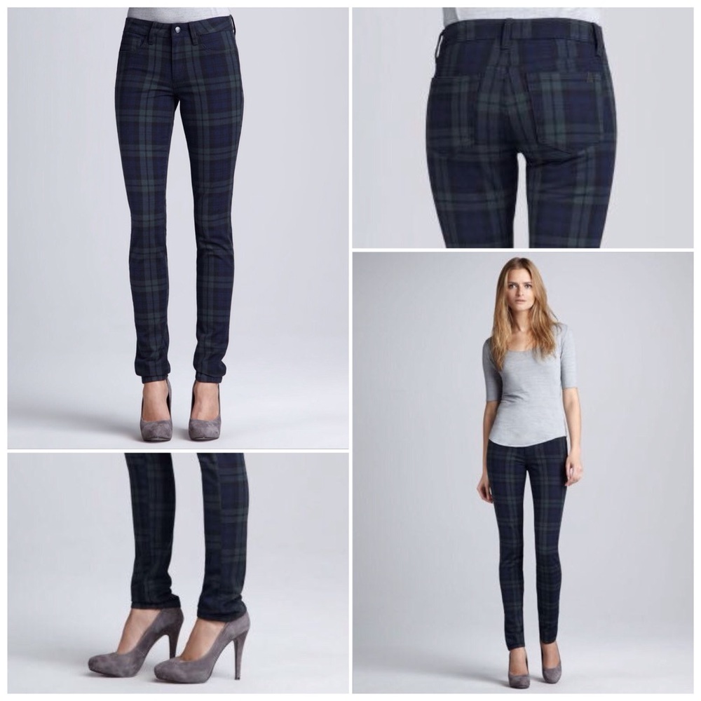 Joe's Jeans School Yard Plaid Skinny Dark Academia Preppy Y2K School Girl